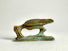 Ancient Egypt Statue Handmade Faience Sculpture Antique Figurine Collectible picture