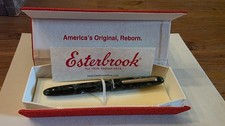 Esterbrook Estie Evergreen Fountain Pen, Gold Plated Medium Nib, With Box picture