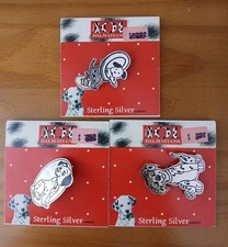 Vtg Disneys Pins 101 Dalmatians Lot Of 3 Sterling Silver Mexico picture