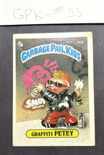 1985 Topps Garbage Pail Kids 1st Series OS1 - Graffiti PETEY Glossy Card #30b picture