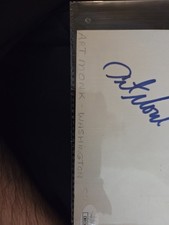 Art Monk Signed Index Card With COA picture