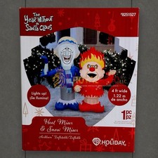 8251527 Gemmy Heat Miser Snow Miser 4 FT LED Airblown Christmas Inflatable picture