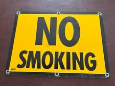 Vintage Steel NO SMOKING Sign 10