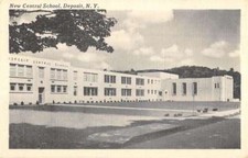 Deposit New York New Central School Street View Antique Postcard K99655 picture
