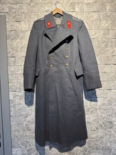 Vintage Soviet USSR Army Officer Wool Overcoat Shinel Senior Warrant Officer picture