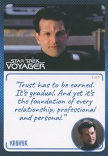 Star Trek Voyager Archives & Inscriptions Base Card #43 Kashyk 2 of 3 picture