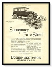 1926 Dodge Brothers Motor Cars Ad - Harry Timmins Art - Antique Advertisement picture
