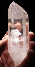 Larger Semi TRANSLUCENT Quartz Crystal with RAINBOWS From Brazil 236gr picture
