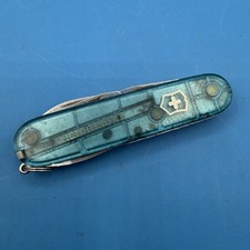Victorinox Switzerland Rostfrei Officier Suisse Swiss Army Knife Blue. picture