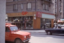 #XX166 -e Old 35mm Slide Photo- City Street Scene - 1969 picture