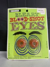 1970's Vintage TOPSTONE Bleary Blood-Shot Eyes Halloween No. 6945 New Old Stock picture