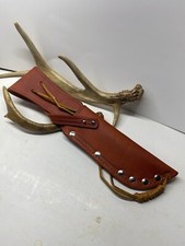 Custom Leather {PUMA STYLE / WHITE HUNTER } Knife Sheath-UNIVERSAL-USA picture