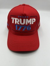 Official Authentic Cali-Fame Donald Trump 1776 Freedom Red Trucker Hat picture