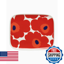 MARIMEKKO Unikko Oiva Stoneware Rectangular Plate — Refine Your Kitchen Décor wi picture
