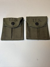 TWO WW2 WWII US Military Pouches, Hepburn Mfg Co. 1943 picture
