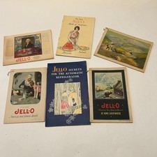 Lot of 6 Antique 1900s Jell-O Advertising Dessert Recipe Booklets Pamphlets picture
