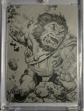 2026 Fleer Ultra Superman Kalibak #68 BLACK PRINTING PLATE 1/1 One of One DC picture