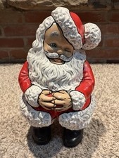 Vintage Atlantic Mold Ceramic 70’s Winking Santa Hand Painted Large 15” Signed picture