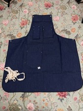Vintage Big Mac Sanforized Blue Industrial Apron JC Penneys Work Wear Deadstock picture