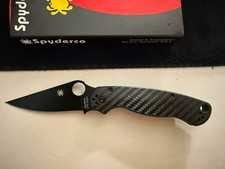 Spyderco CPM S30V Plain Edge Manual Lock Carbon Fiber picture