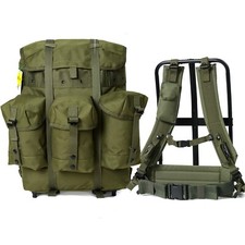 US Army ALICE Medium Pack OD Green Military Backpack Vietnam Style Gear picture
