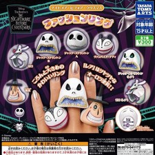 TAKARA TOMY The Nightmare Before Christmas Fashion Rings Set of 7 Gacha Jack picture
