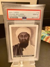 PSA 10 - 2001 Topps Enduring Freedom #19 Osama Bin Laden (RC) picture