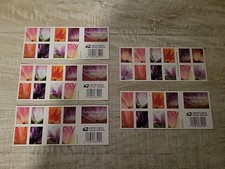 (5) Books of Tulip Design - 4ever postage- 100 Pieces Total - Retail $ 78 picture