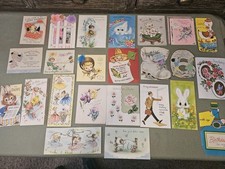 Lot Of 25 Vintage Greeting Cards Used All Occasion Ephemera Junk Journal Crafts picture