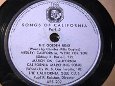 1944 Berkeley SONGS OF CALIFORNIA University Alumni Association Paul P Ralston picture