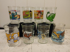 VTG Lot of 8 Welch's Jelly Glasses- Jimmy Neut/Dragon Tales/Tom & Jerry++ READ picture