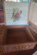 ANTIQUE FAIRBANKS FAIRY SOAP MERCANTILE COUNTRY STORE POINT OF PURCHASE WOOD BOX picture