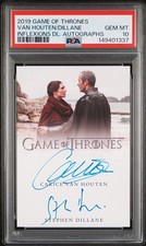2019 Game of Thrones Carice Van Houten Stephen Dillane Dual Auto PSA 10 Pop 3 picture