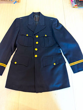Vintage US Army Officer Dress Blue Coat Tailored Tokyo Japan Military Uniform picture