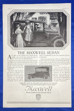 Vintage Maxwell Sedan Ad 1916, Large, Perfect To Frame picture