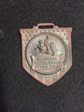 NATIONAL MOTORCYCLE~GYPSY TOUR~ WATCH FOB Vtg***** picture