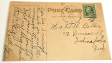 1911 CRI&P ROCK ISLAND TRAIN #21 MINNEAPOLIS & BURLINGTON RPO HANDLED POST CARD picture