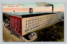 Postcard American Gas Machine Co in Albert Lea Minnesota, 1912 Antique A6 picture