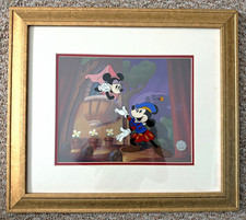 The Animate Animations Co. Disney Mickey & Minnie Sericel COA LE 2000 picture