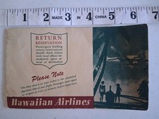 Hawaiian Airlines Passenger Ticket Book (1/16/1946) picture