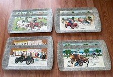 VINTAGE KENTLEY ANTIQUE AUTO CAR SERVING TRAY 8.5