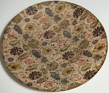 Vintage MCM Abstract Atomic Fiberglass Bowl Mid Century Modern 50s Decorative picture