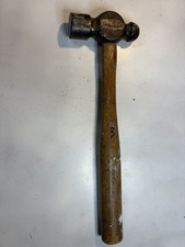Vintage Occident Ball Peen Hammer Original Stamped Wood Handle Machinist Tool picture