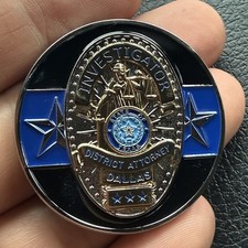 Dallas Texas Police Detective Anti Gang Narcotics Criminal Investigations Coin picture