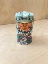 Vintage 1970s Cap-Tins Astronaut Tin Box Company Daher NASA Spaceman Container picture