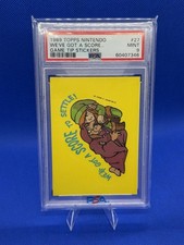 Topps 1989 Nintendo We've Got a Score Game Tip Stickers #27 PSA 9 picture