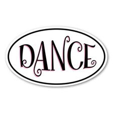 Dance Oval Sticker picture
