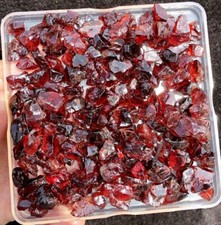1000g 800PC TOPRaw Natural Rare Pretty RED Garnet Crystal Particles sl080 picture