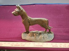 Vtg Solid Brass Great Dane Trailers Advertising Bookends/Doorstops Savannah, GA picture