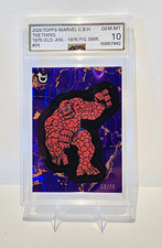 Topps 2025 Marvel Comic Book Heroes The Thing #24 1975 Gold Anim 52/75 picture